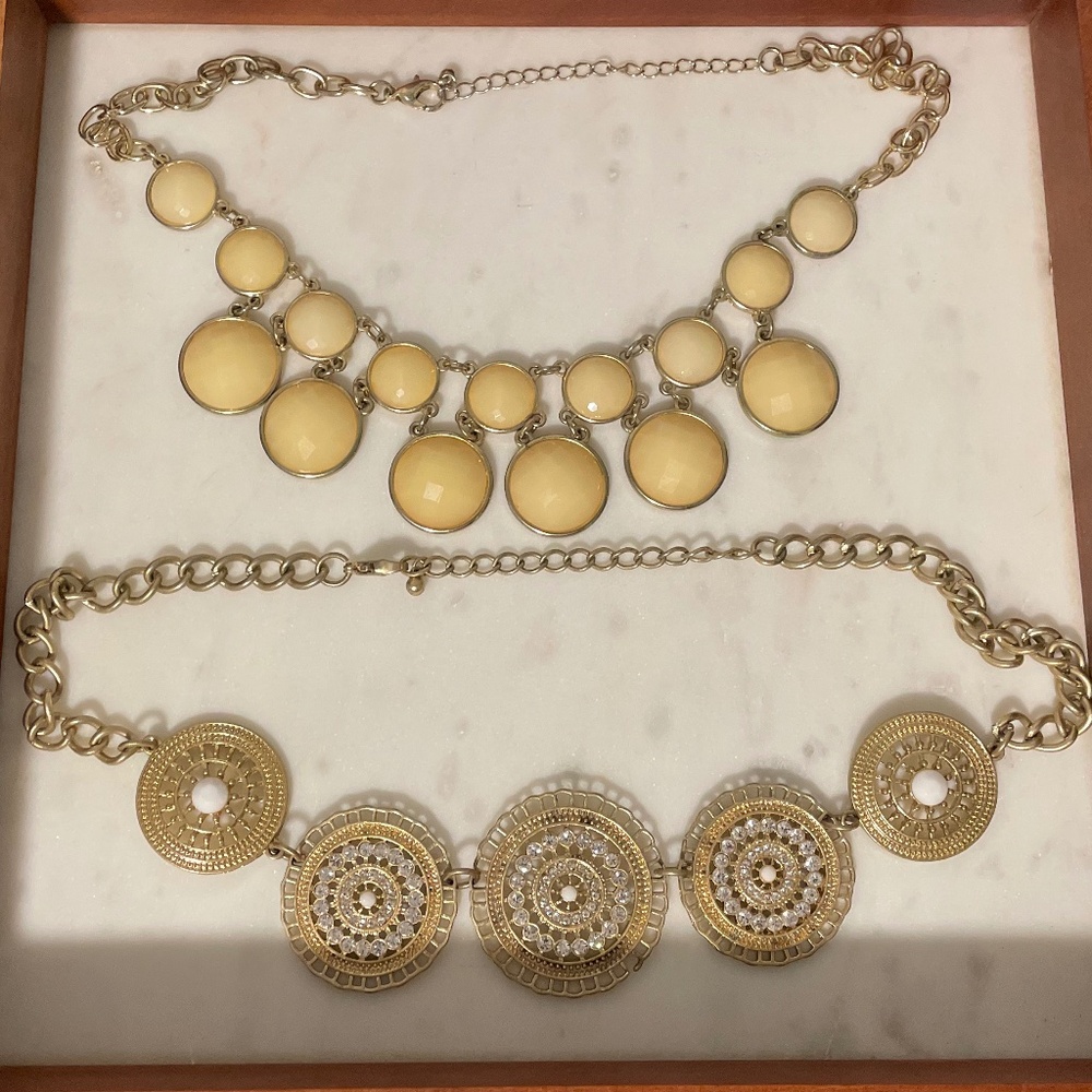 3 for $12: Francesca's gold statement necklaces